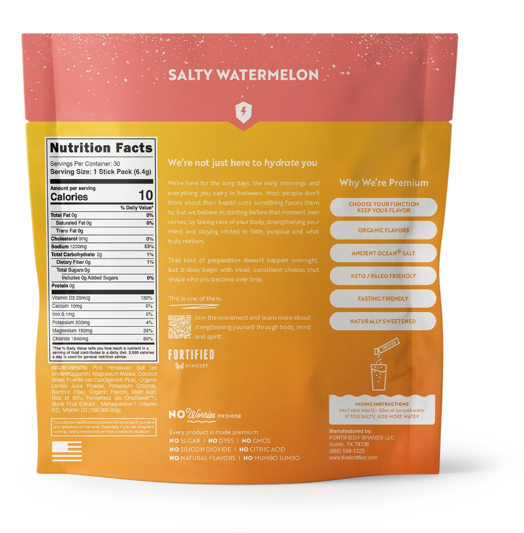 Everyday Hydration Powder with D3 + K2 by FORTIFIED®